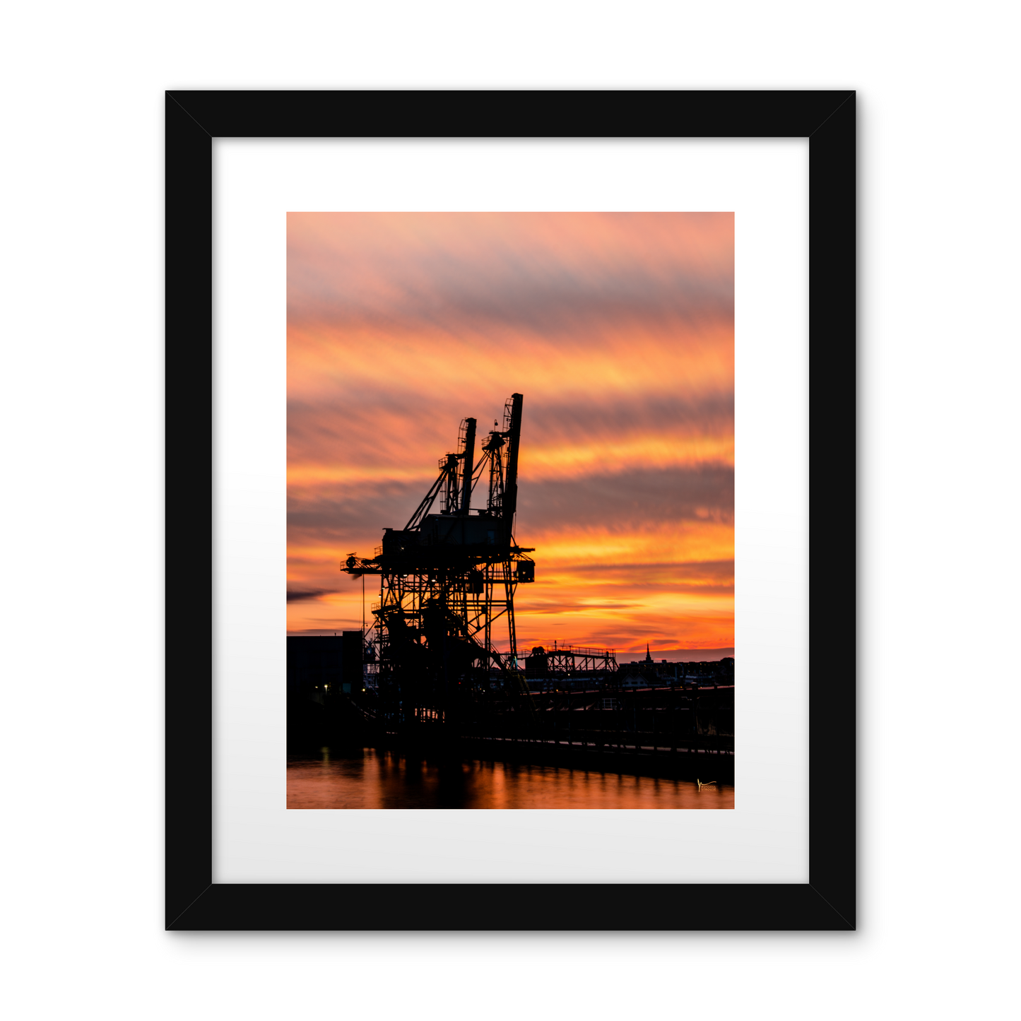 Fiery Baltimore Sunset