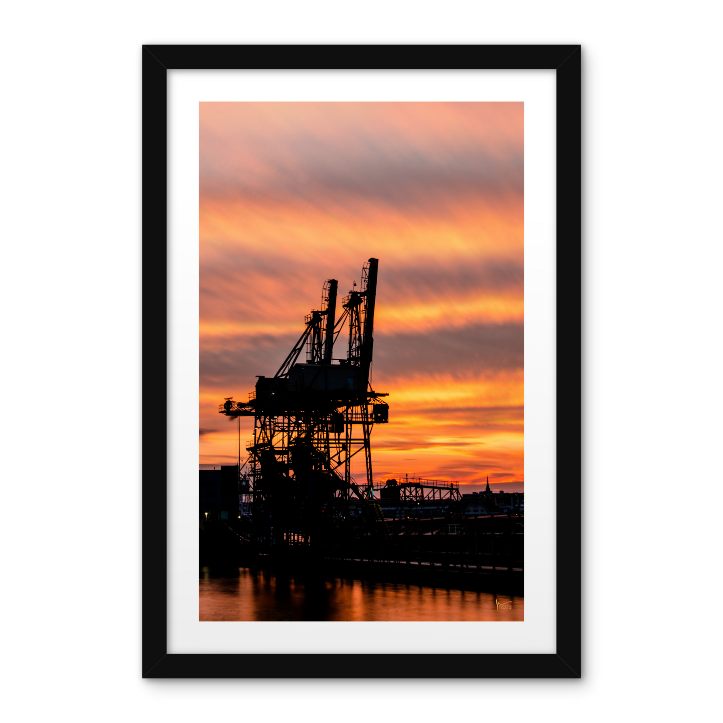 Fiery Baltimore Sunset
