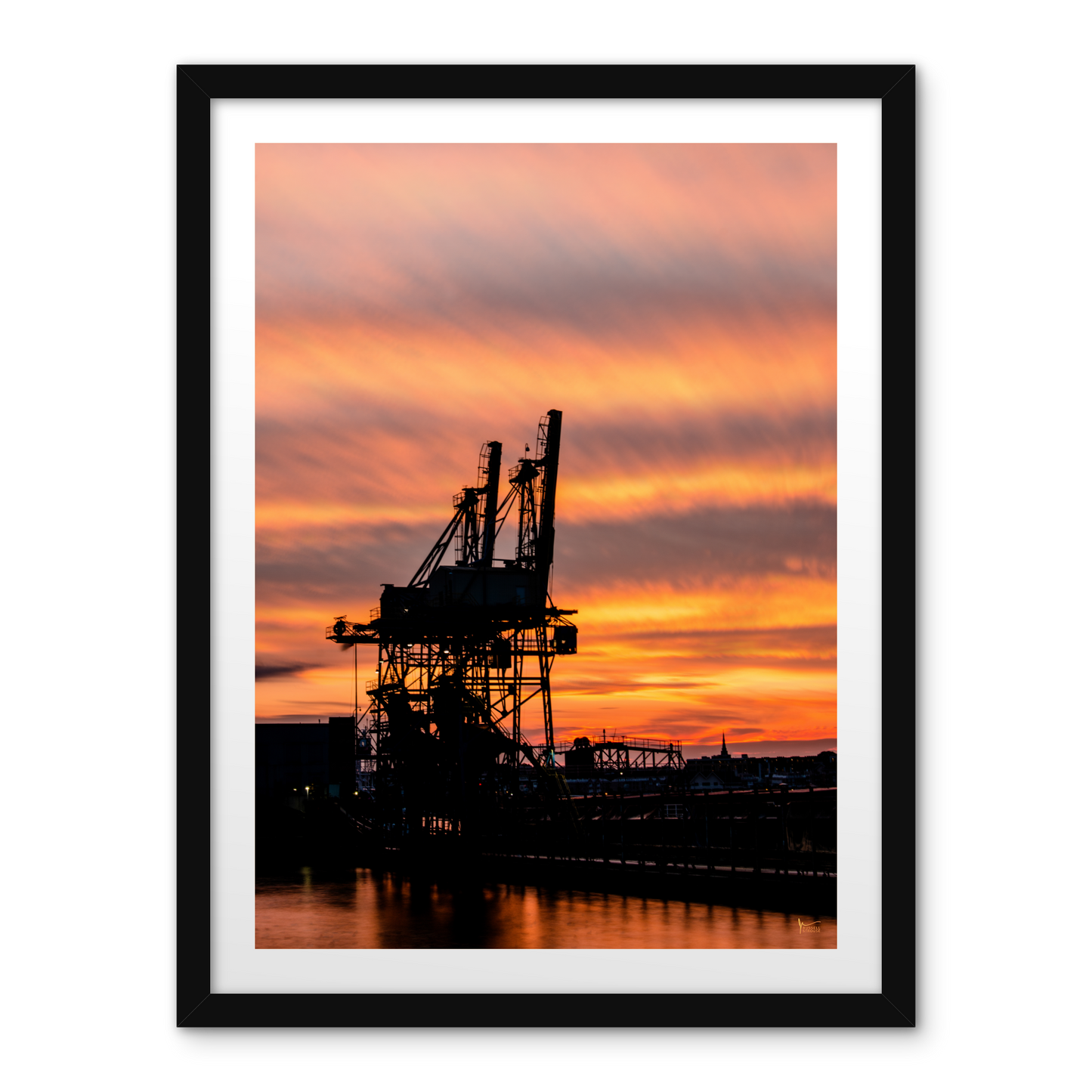 Fiery Baltimore Sunset