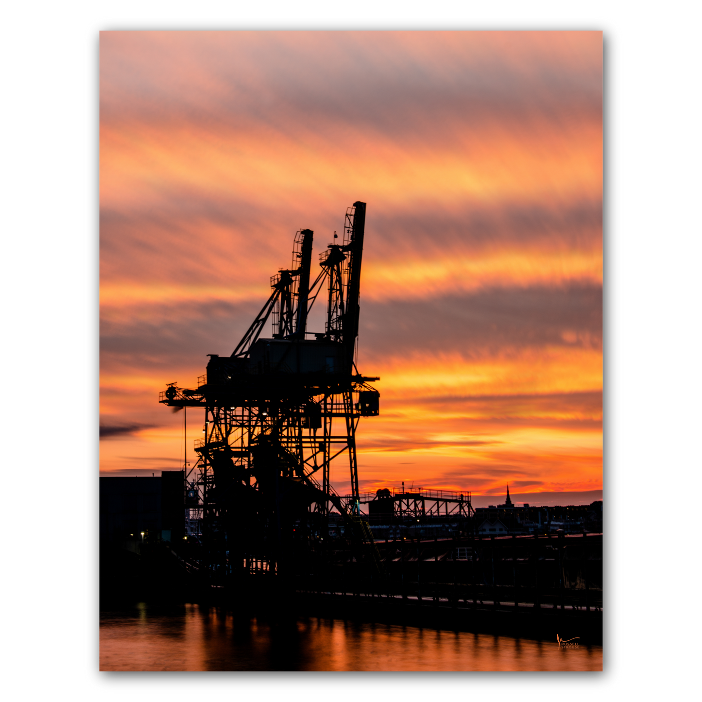 Fiery Baltimore Sunset