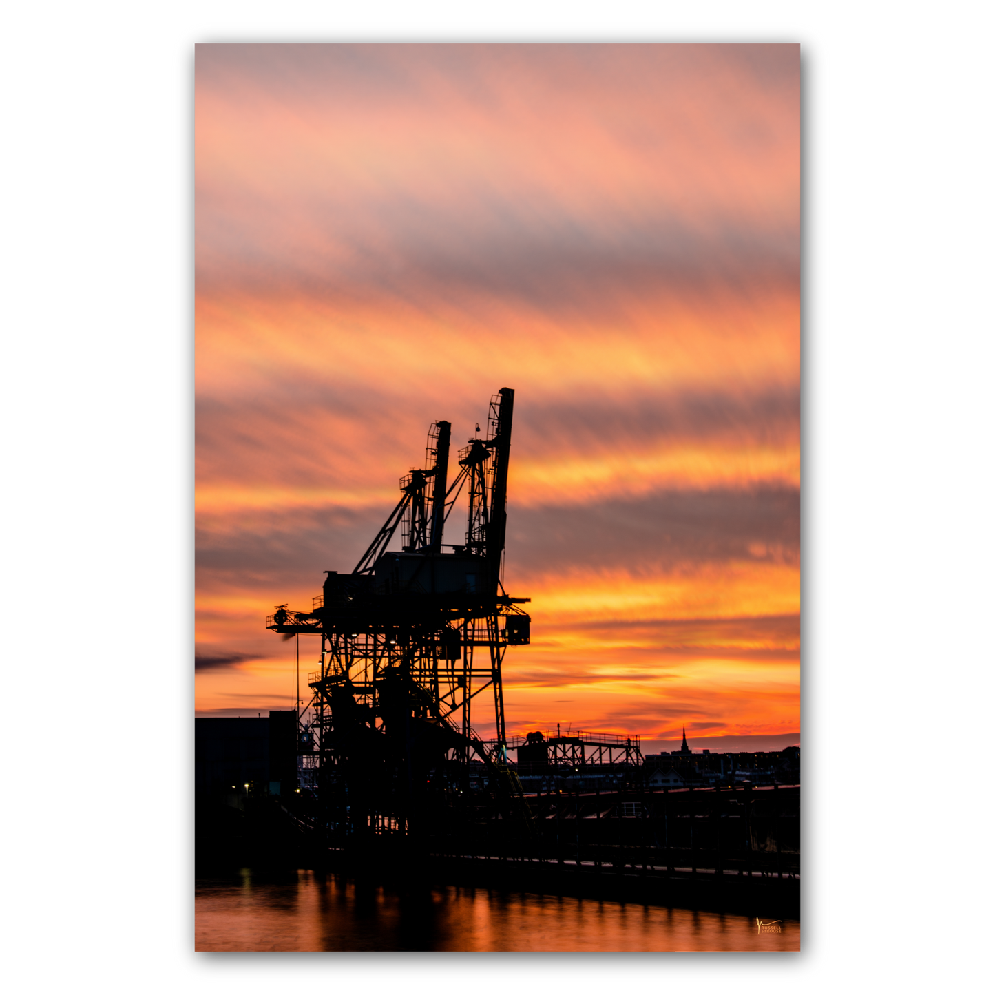 Fiery Baltimore Sunset