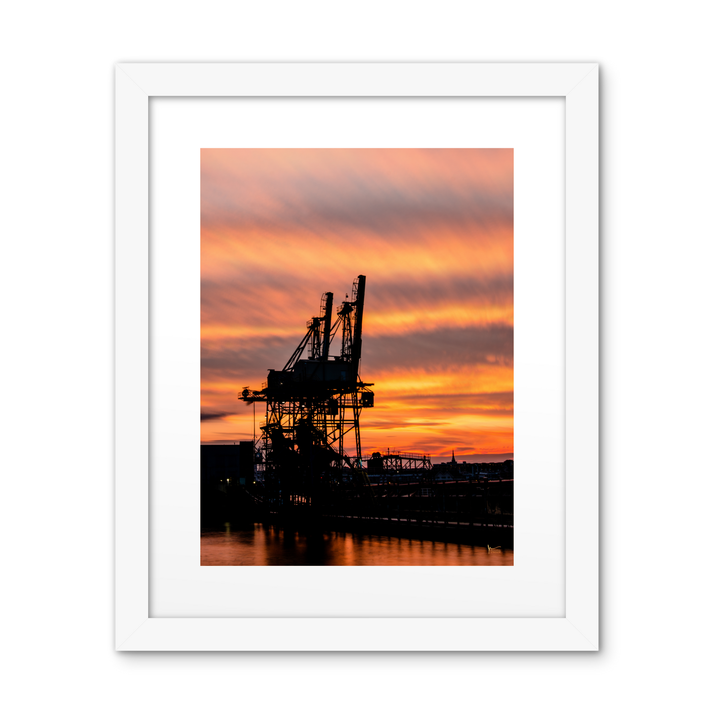 Fiery Baltimore Sunset