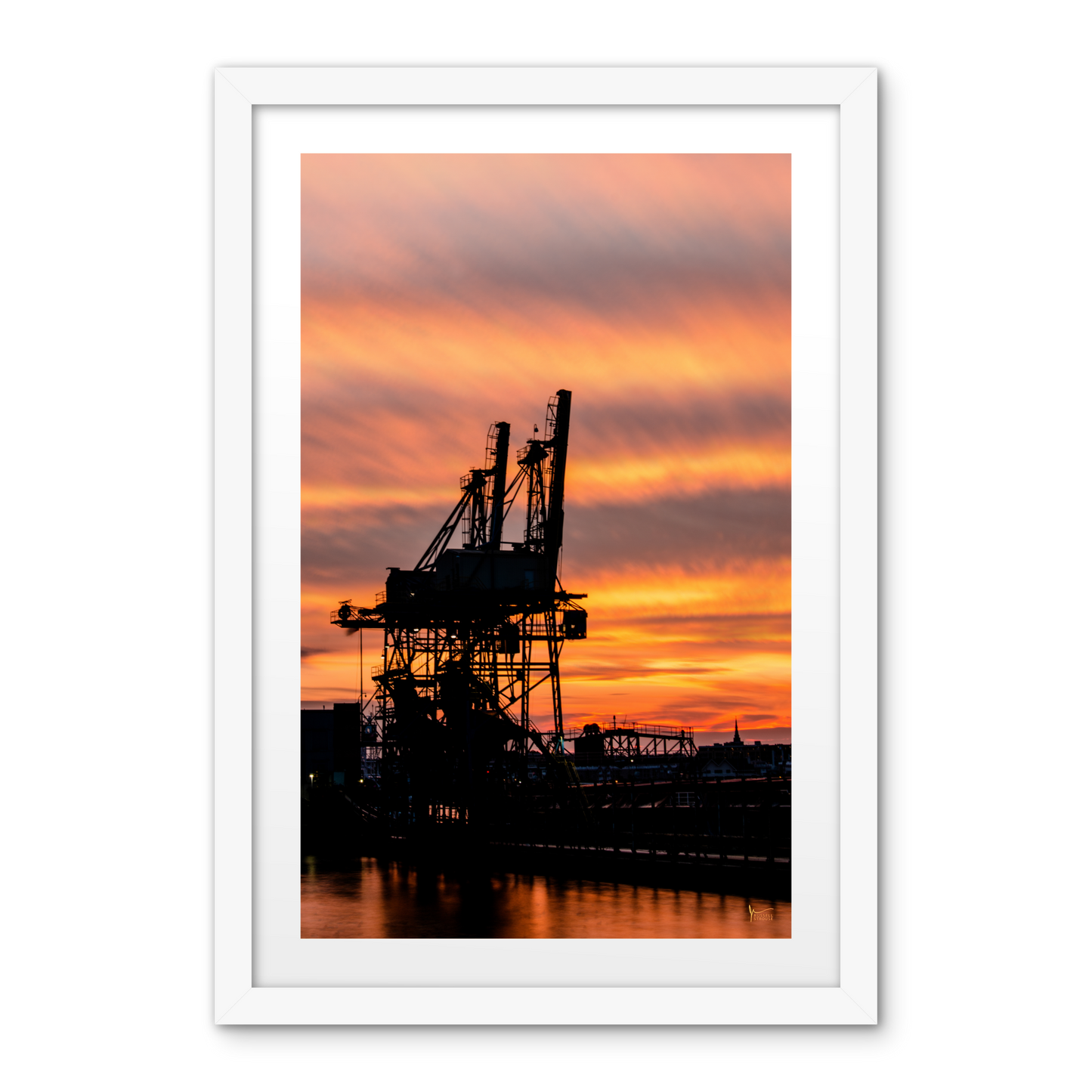 Fiery Baltimore Sunset