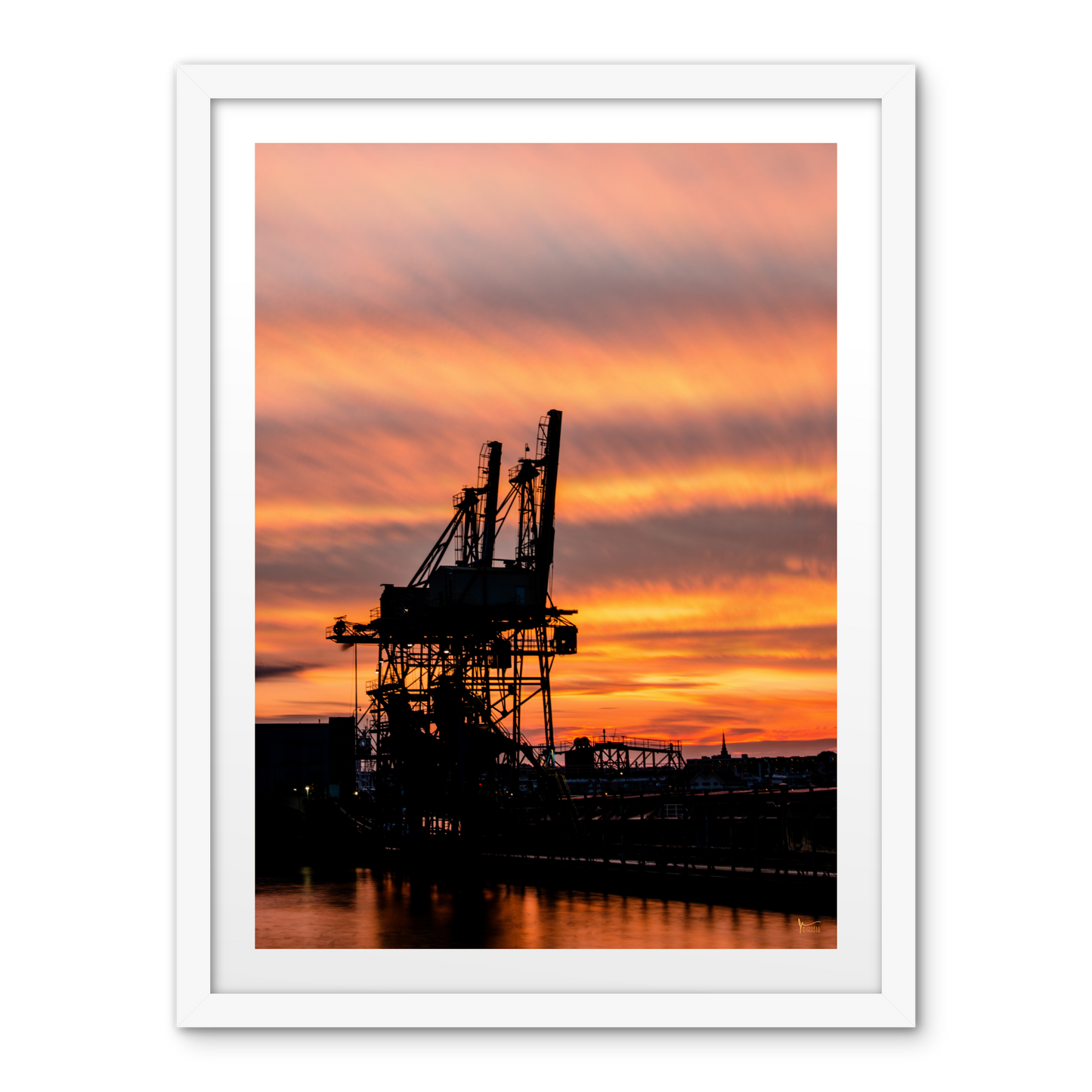 Fiery Baltimore Sunset