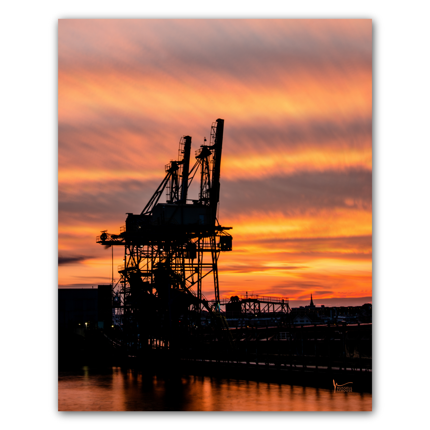 Fiery Baltimore Sunset