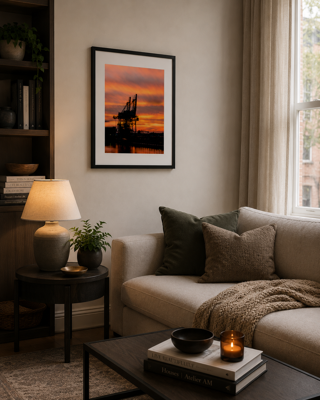 Industrial Sunset Wall Art